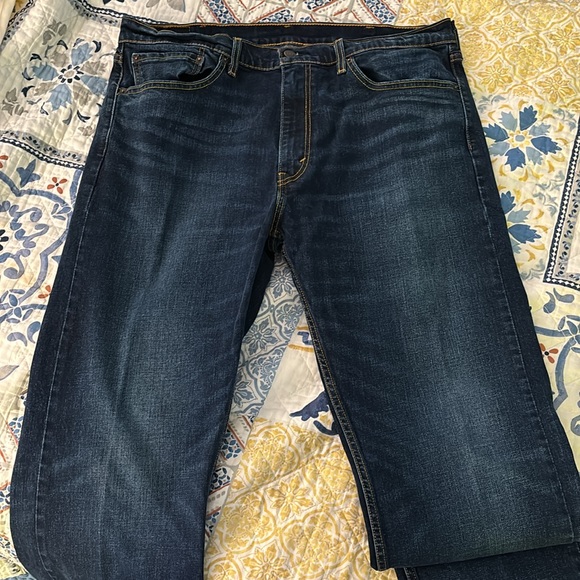 Levi’s 505 Jeans Men 38x34 Dark Wash Stretch - Picture 1 of 10